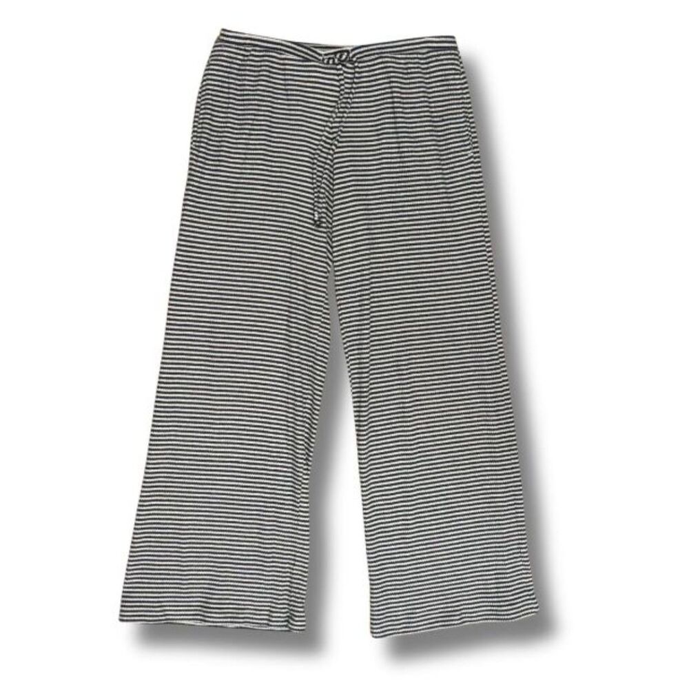 Hollister Sleep Wide-Leg Pants - Black and White, XS
